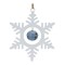 Melrose Snowflake with Bell Christmas Ornaments - 6.75" - 12ct